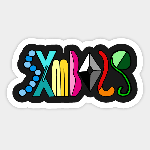 Syymbols by Lia Sticker by byLia